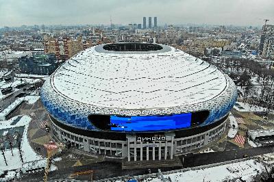 Монтаж грязезащиты на стадионе ВТБ Арена